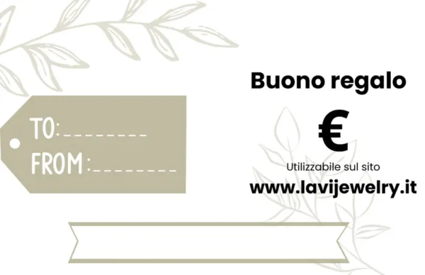 gift card lavi jewelry gioielli